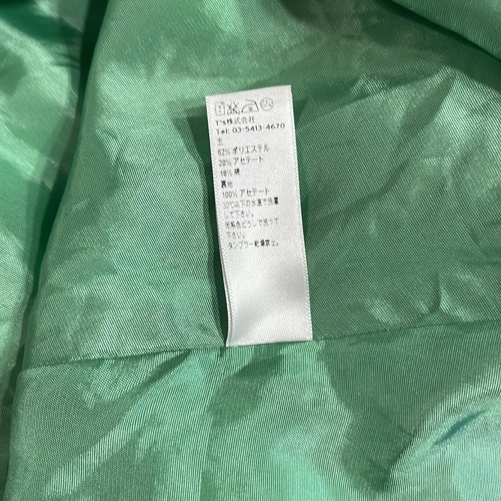 Topshop Tall US 10 Green Floral Jacquard Fit & Flare Cocktail Dress - Picture 6 of 9